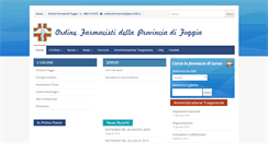 Desktop Screenshot of ordinefarmacistifoggia.it